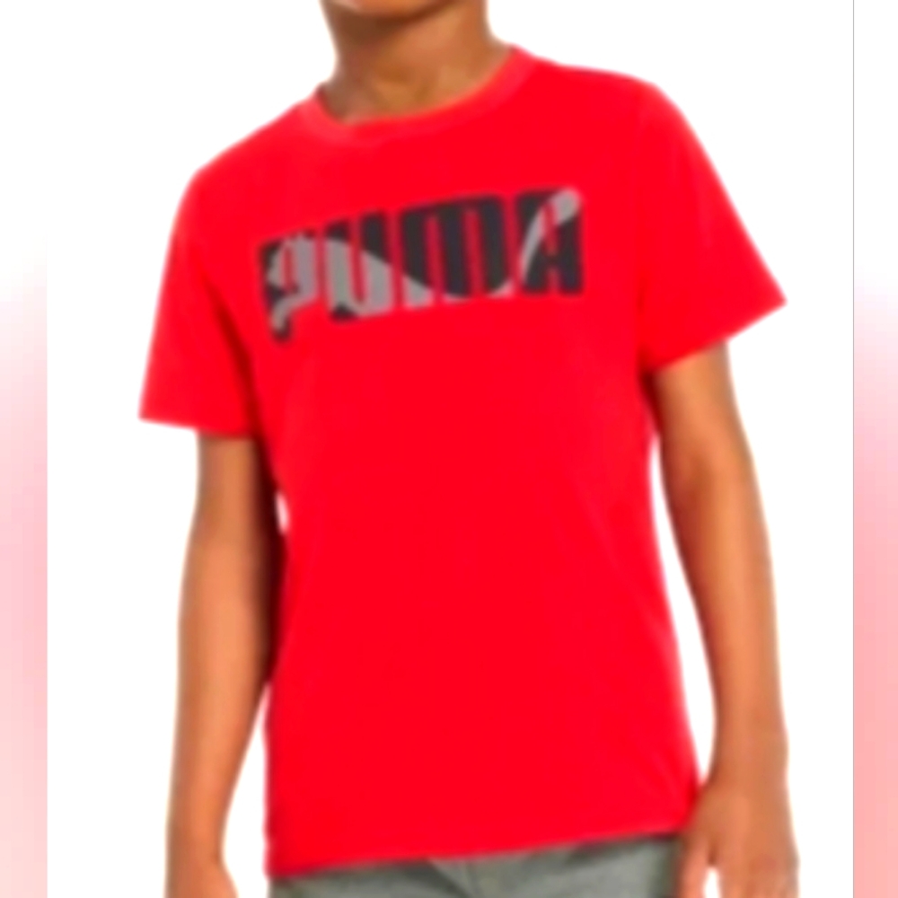 New! Puma Boys kids Tee shirt Red Color Size 6